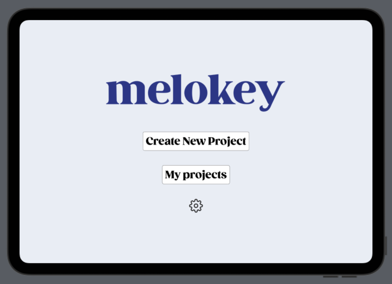 App — homepage design